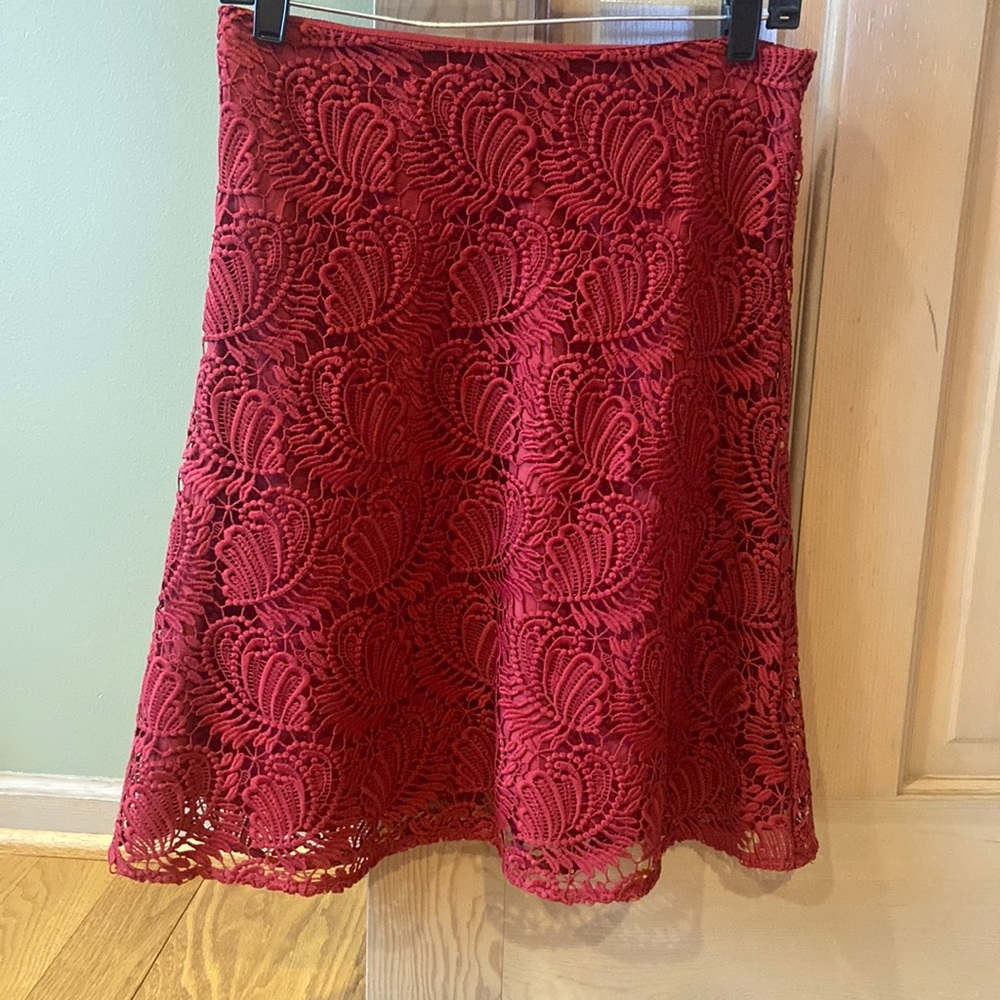 NWT red Loft skirt
